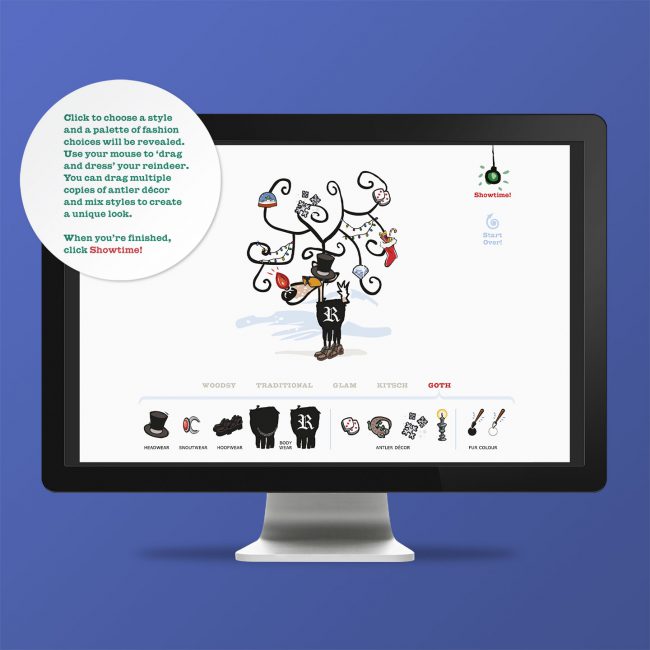 Moveable: Holiday Season greeting to clients / interactive microsite
