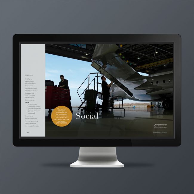 Bombardier: 2020 ESG Report / interactive PDF