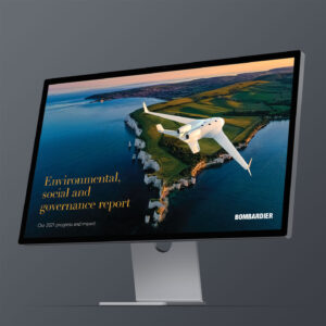 Bombardier: 2021 ESG Report / interactive PDF (English edition)