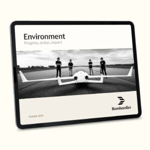 Bombardier: 2024 Environment brochure / interactive PDF (English edition – cover)