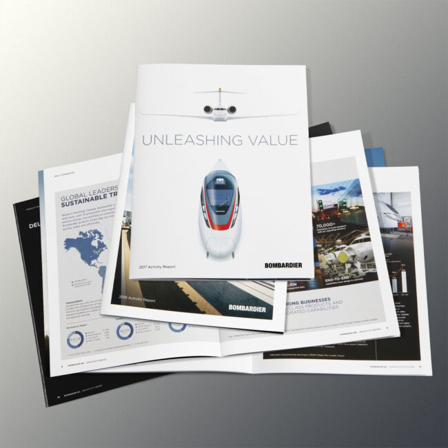 Bombardier: 2017 and 2018 Activity reports / Print format (English editions)