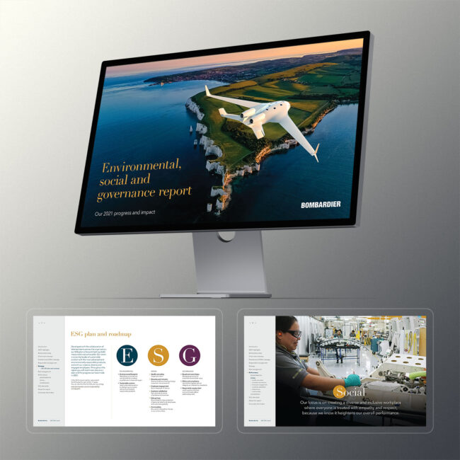 Bombardier: 2021 ESG report / interactive PDF (English edition)