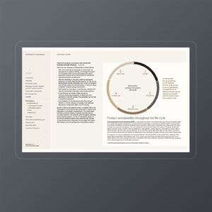 Bombardier: 2025 Sustainability Report / interactive PDF (English edition – sample section / Sustainable aviation)