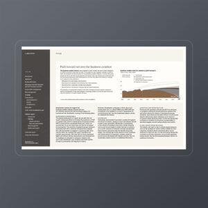 Bombardier: 2025 Sustainability Report / interactive PDF (English edition – sample page from Climate section)