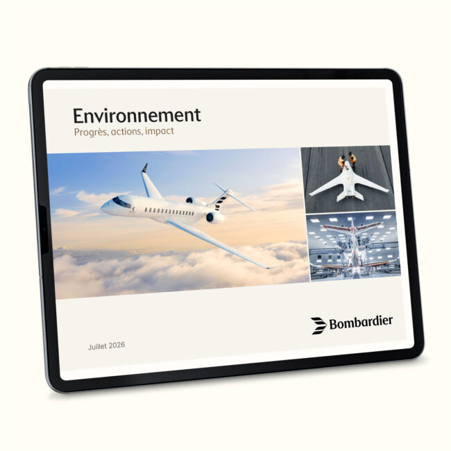 Bombardier: 2026 Environment brochure / interactive PDF (French edition)