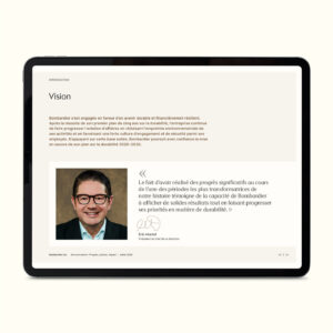 Bombardier: 2026 Environment brochure / interactive PDF (French edition)