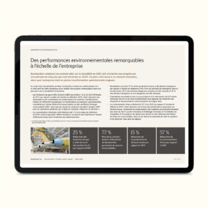 Bombardier: 2026 Environment brochure / interactive PDF (French edition)